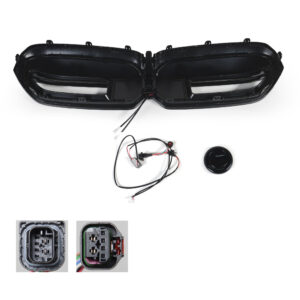 Atrapa nerki BMW Seria 5 G30 / G31 LCI (2020–2023) M-LOOK LED Czarny połysk - obrazek 2