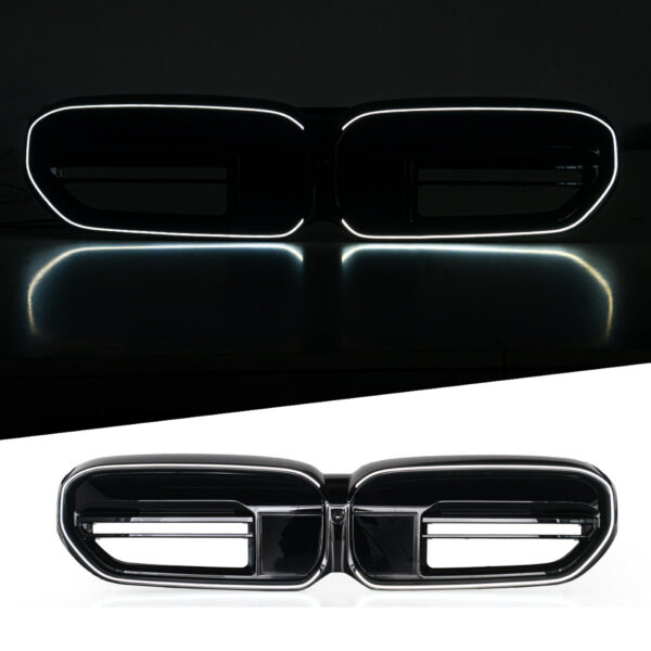 Atrapa nerki BMW Seria 5 G30 / G31 LCI (2020–2023) M-LOOK LED Czarny połysk - obrazek 1