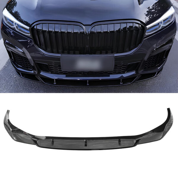 Dokładka Splitter Przód do BMW Serii 7 G11 / G12 (2019–2022) Rock Style – Czarny Połysk