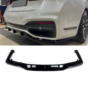 Dyfuzor Tylny BMW Serii 7 G11 / G12 Rock Style Czarny Połysk (2019–2022)