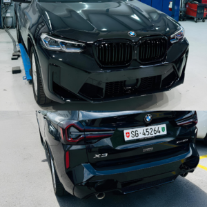 Bodykit BMW X3 G01 18-20 X3M F97 Look + Lampy Przód/Tył + Końcówki Wydechu - obrazek 2