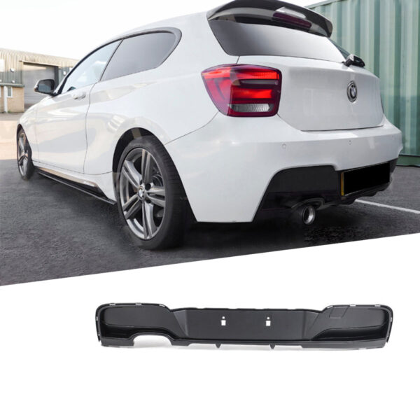 Dyfuzor Tylny BMW F20 / F21 M-Performance Look Czarny Połysk (2011–2015) 00-- Przedlift