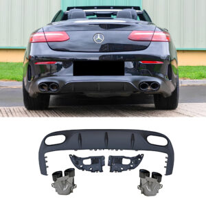 Dyfuzor Tylny Mercedes C238 Coupe E53 Style z Końcówkami Wydechu (2017+)