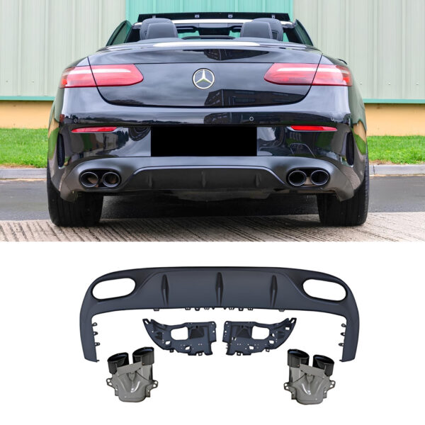 Dyfuzor Tylny Mercedes C238 Coupe E53 Style z Końcówkami Wydechu (2017+)