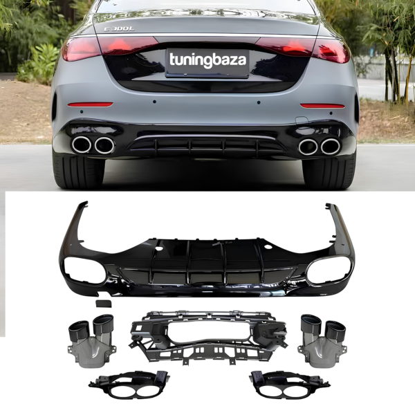 Dyfuzor Tylny Mercedes GLC X254 C43 AMG Style z Końcówkami Wydechu (2023+) 00--00