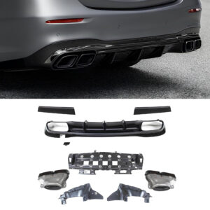 Dyfuzor Tylny Mercedes W223 S63 Style z Końcówkami Wydechu AMG (2021+)