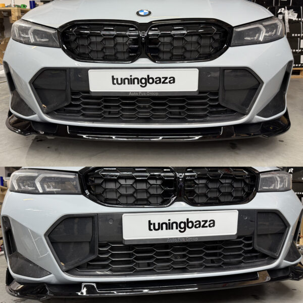 Dokładka Splitter Przód do BMW Serii 3 G20/G21 LCI (2022–2025) M-Performance – Czarny Połysk - obrazek 6