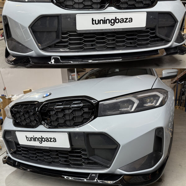 Dokładka Splitter Przód do BMW Serii 3 G20/G21 LCI (2022–2025) M-Performance – Czarny Połysk - obrazek 9