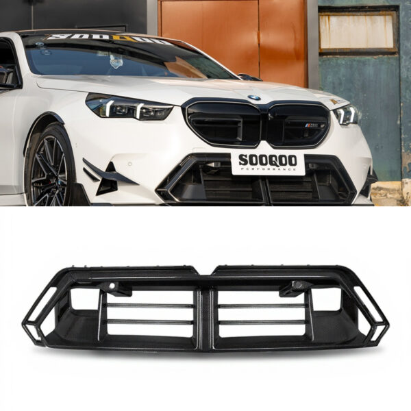 Karbonowa Kratka Środkowa Przedniego Zderzaka BMW M5 G90 G99 OEM Style