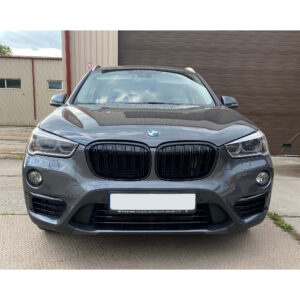 Atrapa Grill (Nerki) BMW X1 F48 Przedlift M-Style Czarny Połysk 2014-2019 - obrazek 3