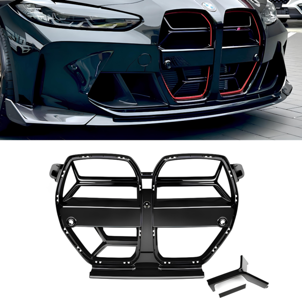 Atrapa Nerki BMW M3 G80 / M4 G82 (2021–2024) CS Style Czarny Mat (Z RADAREM / BEZ RADARU)