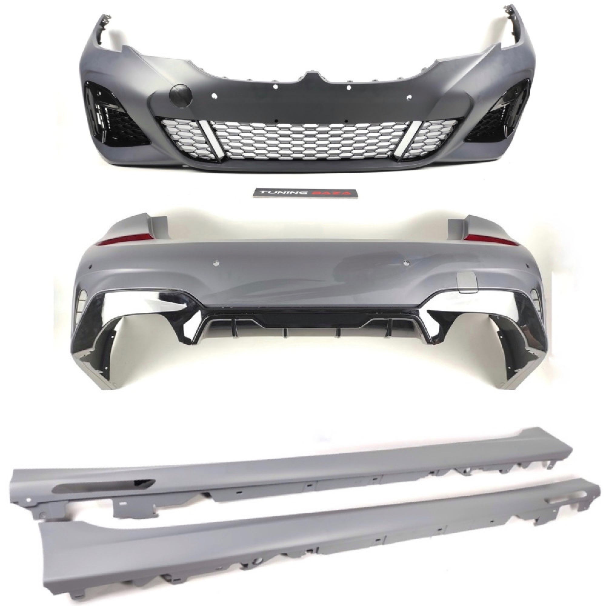 Bodykit BMW G20 PreLCI 340i M-Tech – Zderzaki + Progi + Dyfuzor + Końcówki wydechu - obrazek 1