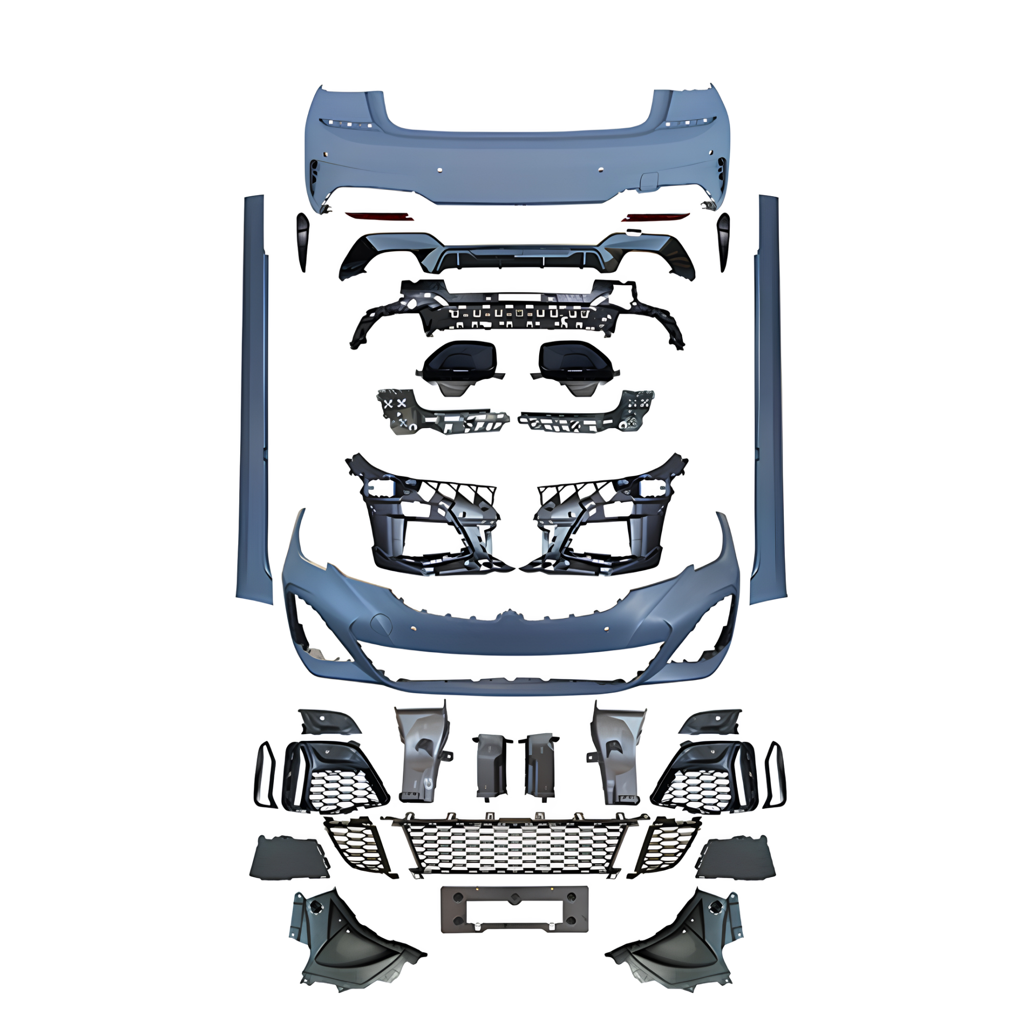 Bodykit BMW G20 PreLCI 340i M-Tech – Zderzaki + Progi + Dyfuzor + Końcówki wydechu - obrazek 12