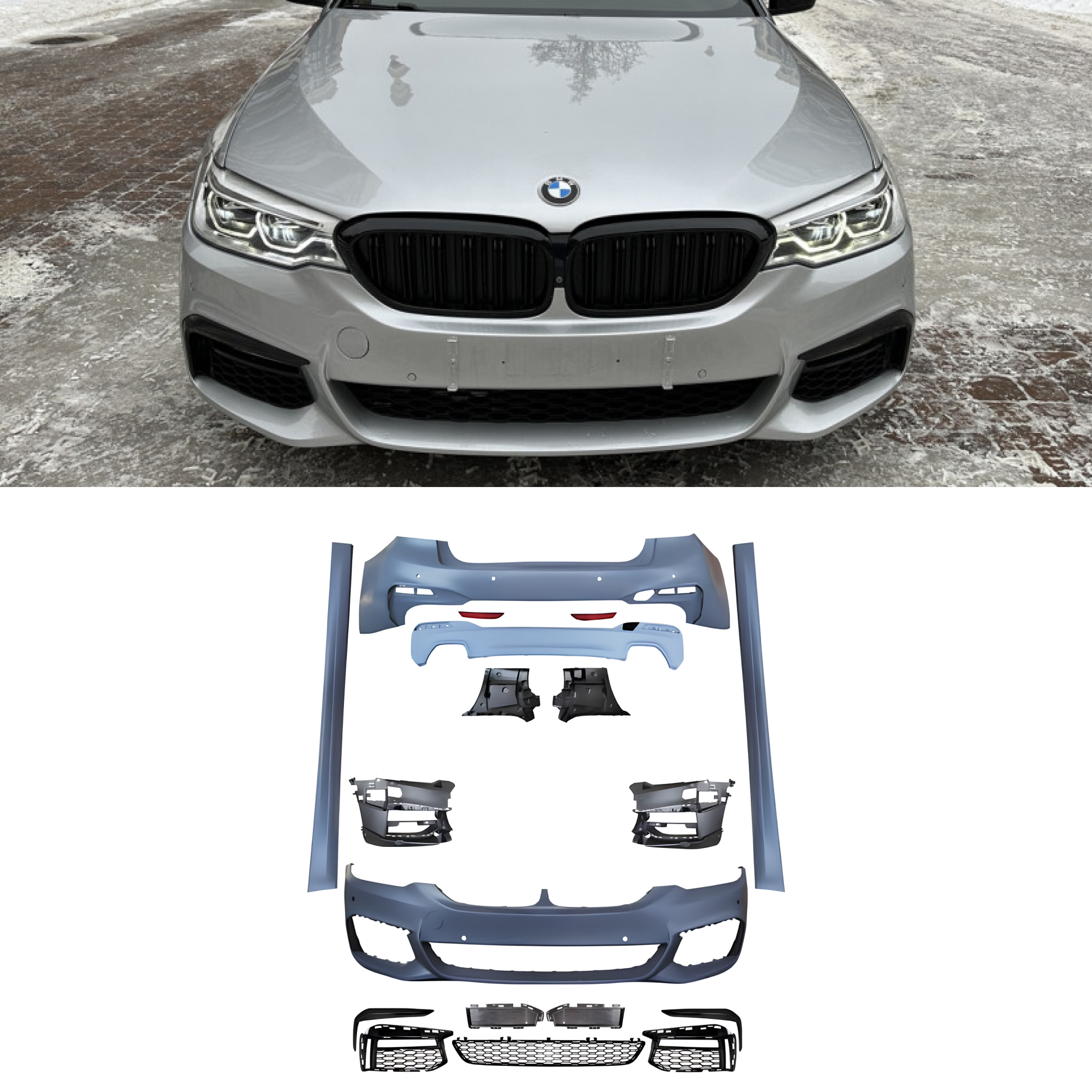 Bodykit Zderzaki Progi BMW G30 M-Tech Pre-LCI (2018–2020) - obrazek 1