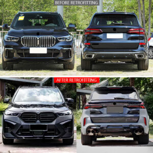 Bodykit Zderzaki Progi Lampy BMW G05 (2019–2022) – Konwersja na X5M F95 - obrazek 2