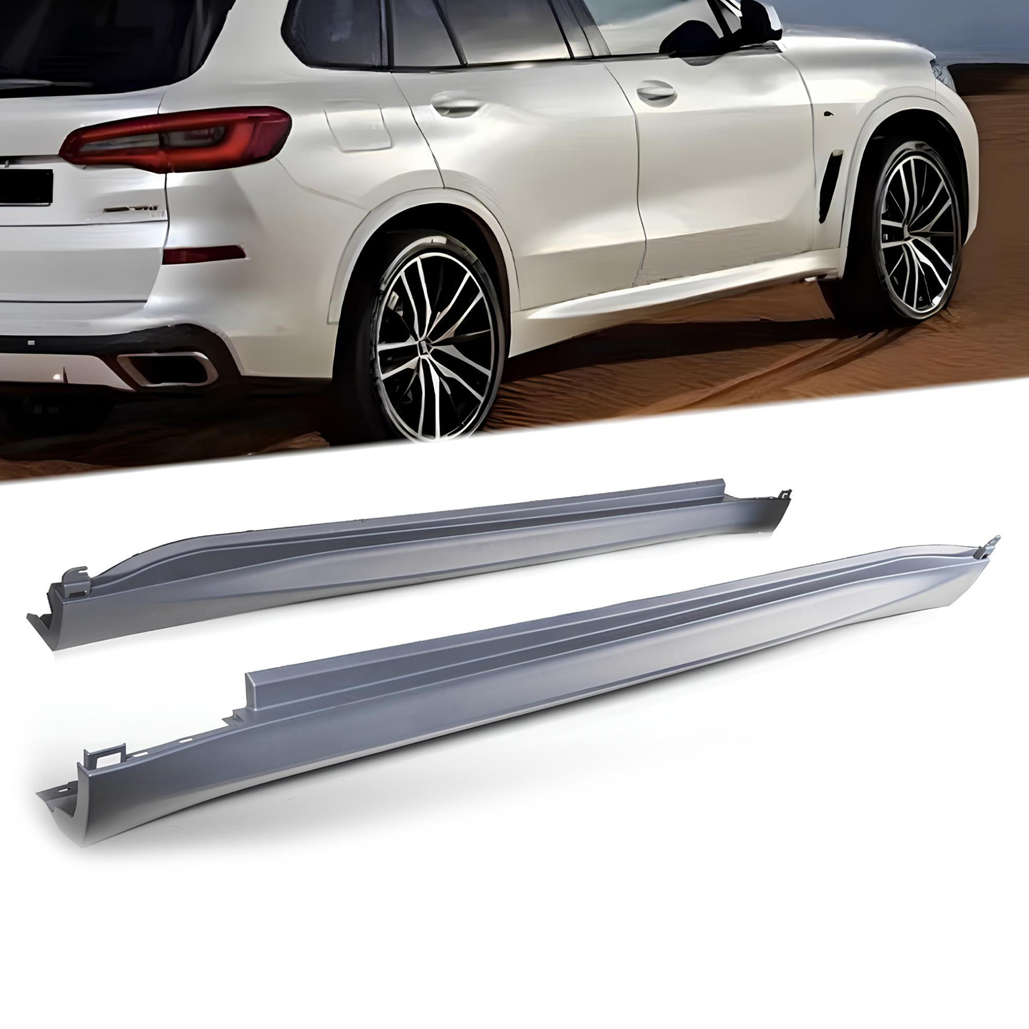 Listwy Progi Boczne BMW X5 do G05 - X5M Style – Do Malowania - obrazek 3