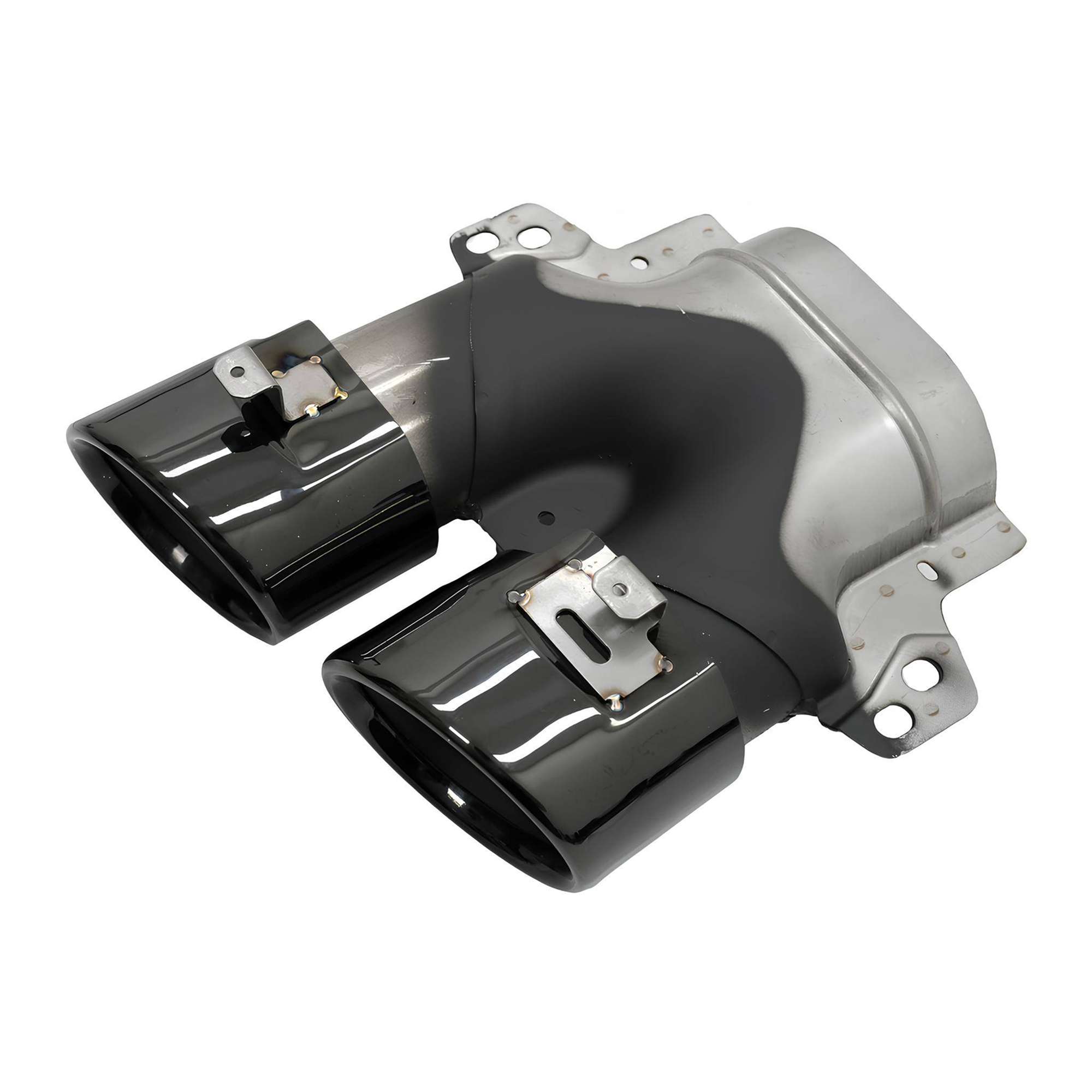 Dyfuzor Mercedes W205 / C205 AMG C43 Style Czarny Połysk z Końcówkami Wydechu (2015+) - obrazek 5