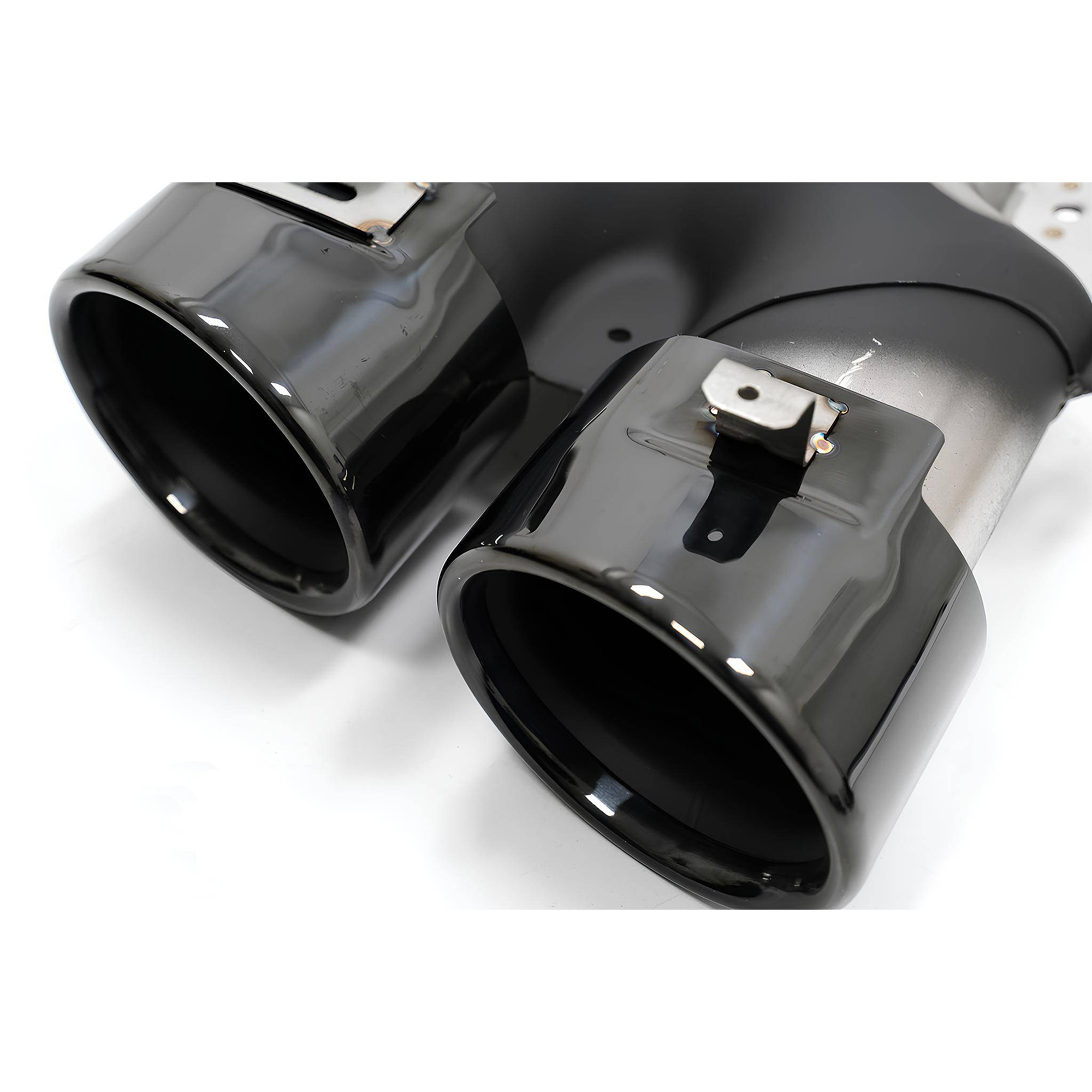 Dyfuzor Mercedes W205 / C205 AMG C43 Style Czarny Połysk z Końcówkami Wydechu (2015+) - obrazek 6