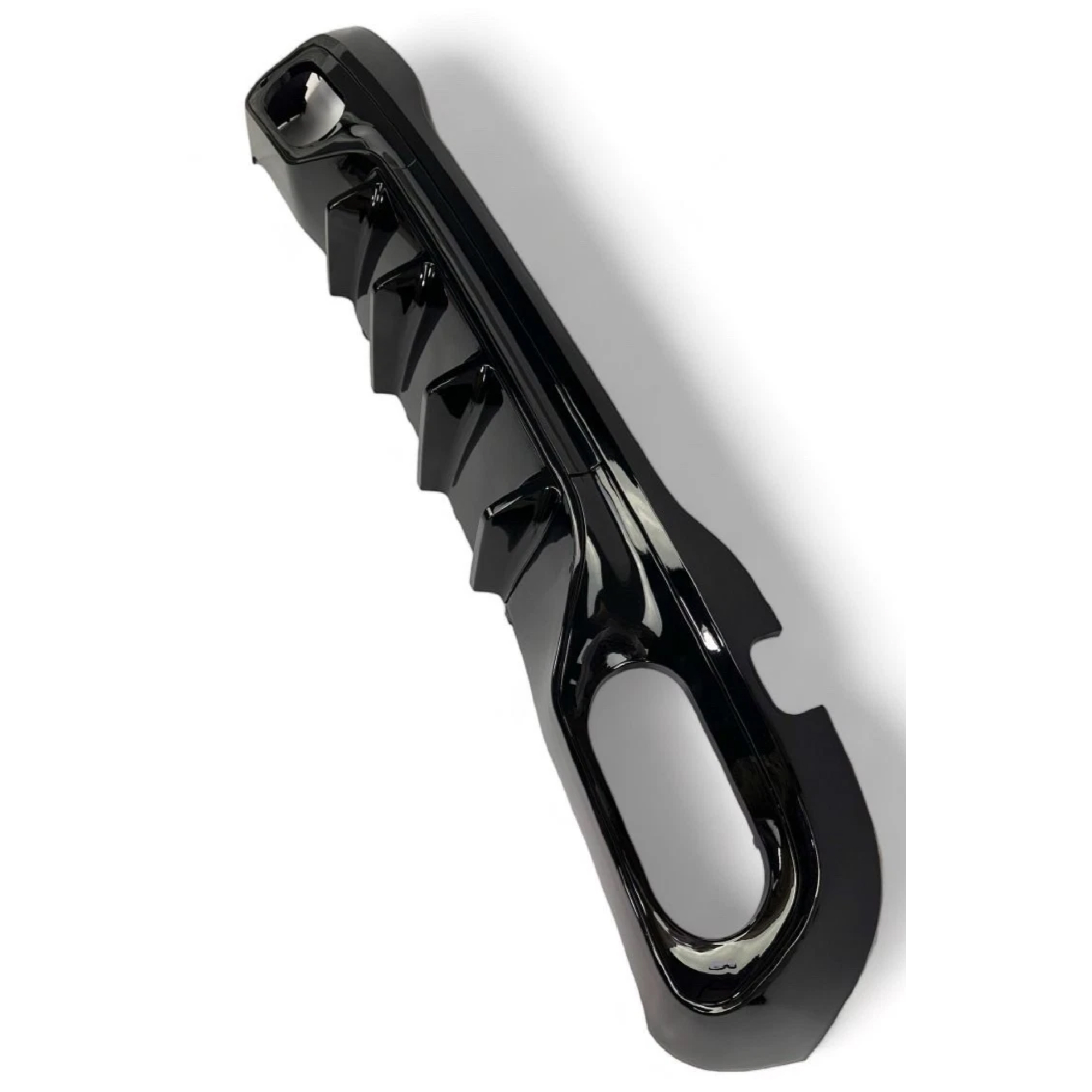 Dyfuzor Tylny Mercedes W206 C43 AMG Style Czarny Połysk z Czarnymi Końcówkami (2021+) - obrazek 4