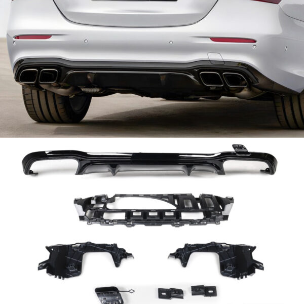 Dyfuzor Tylny Mercedes E53 GT Style Czarny Połysk (2017–2022) - obrazek 1