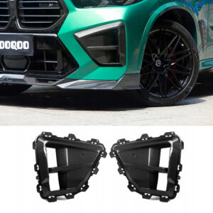 Wloty Powietrza Przedniego Zderzaka BMW X5M F95 LCI / X6M LCI – Styl SQ, Włókno Węglowe Dry Carbon SOOQOO