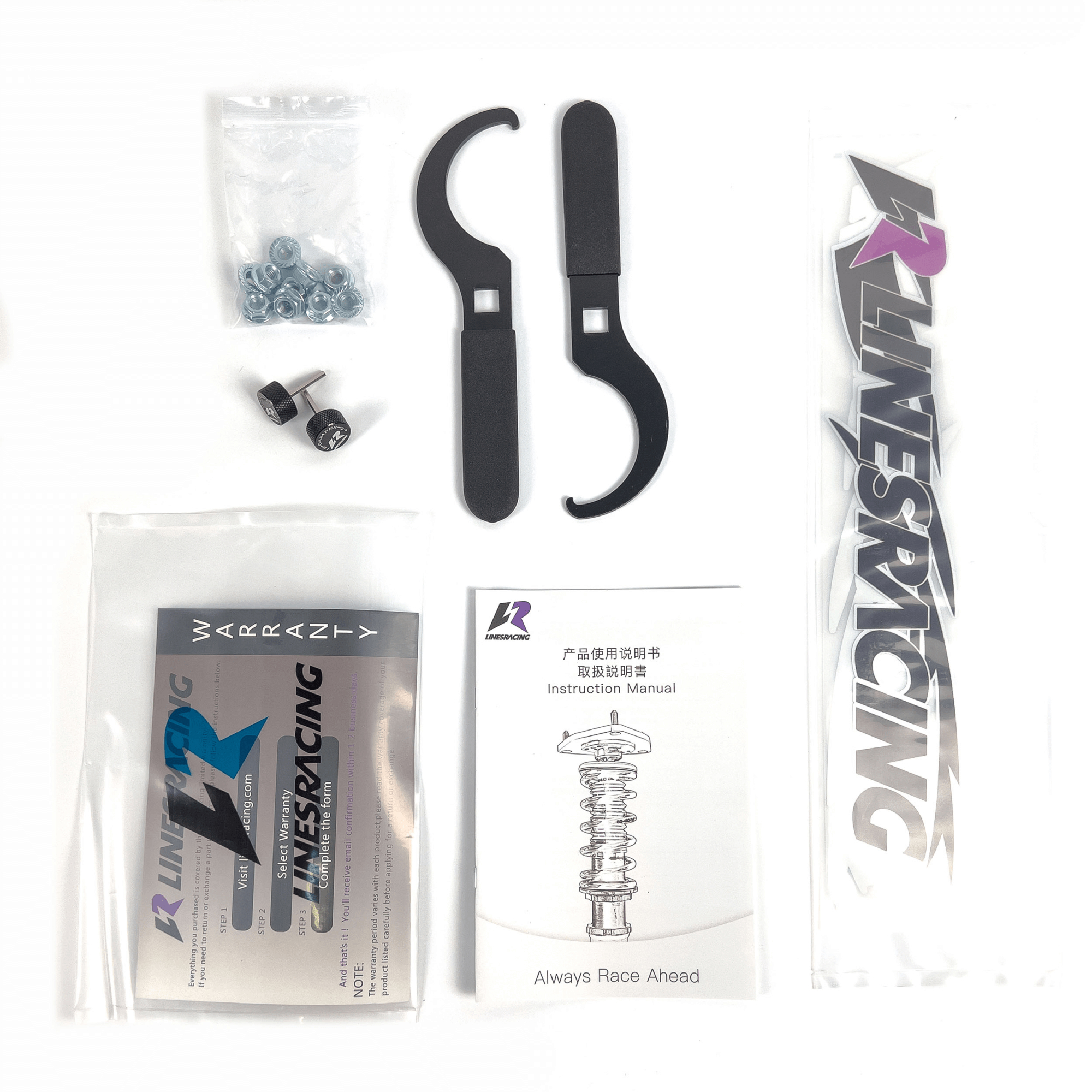 LINESRACING zestaw regulowanych amortyzatorów full-tap do MINI R50/R51/R52/R53 8/6kg - obrazek 8