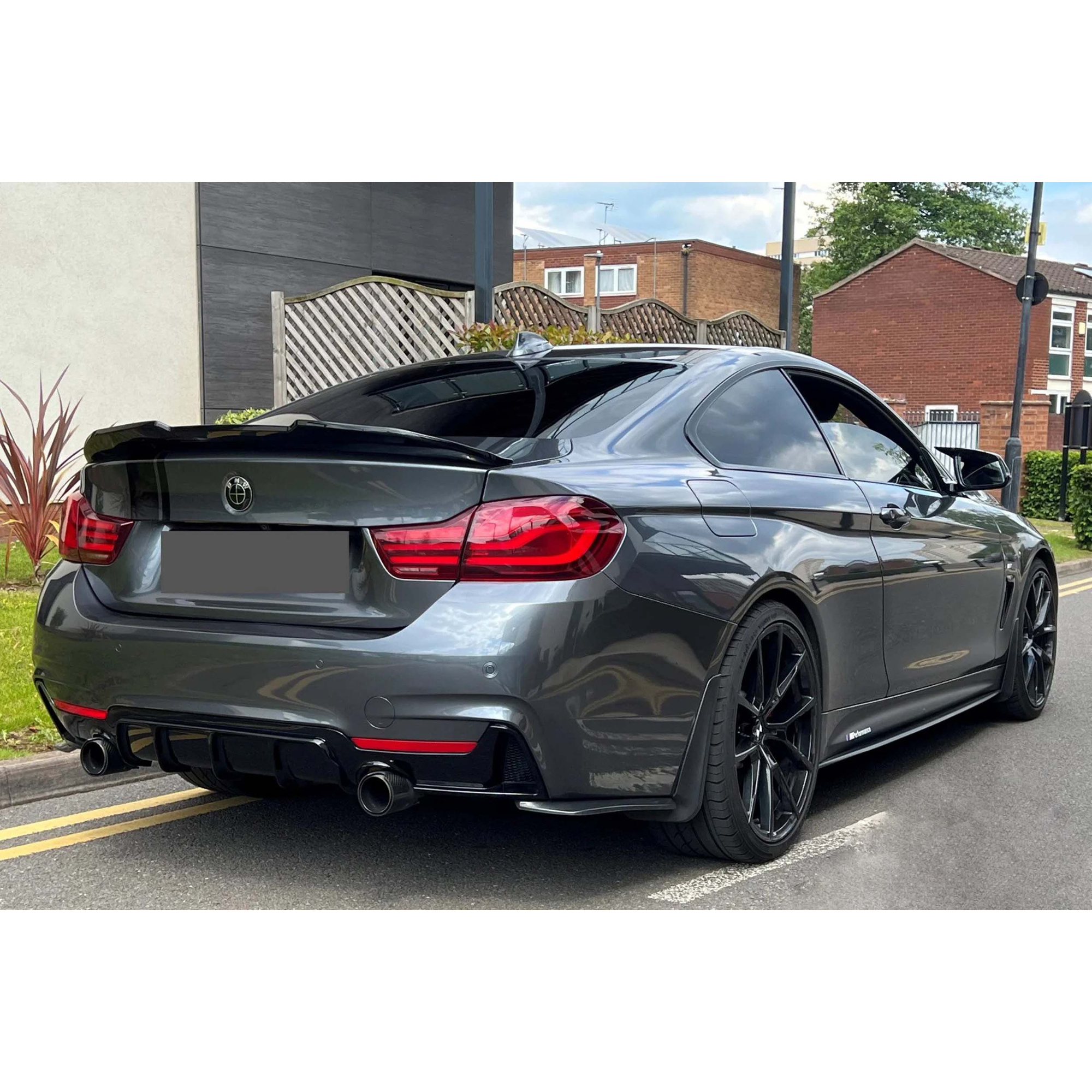 Dyfuzor Tylny BMW Seria 4 F32 / F33 / F36 M-Performance Czarny Połysk (2013–2020) 0-0 - obrazek 3
