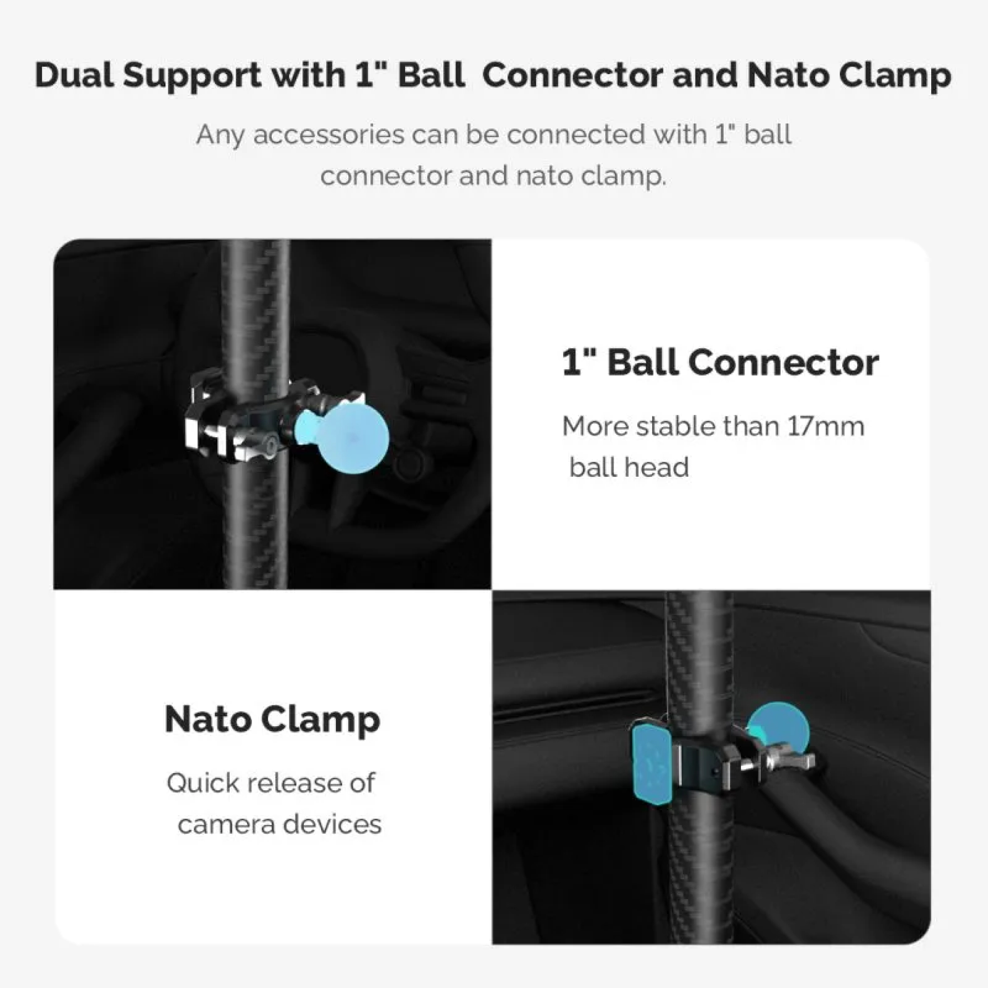 Movmax Regulowany Teleskopowy Drążek (75–125 cm / 2.5–4 ft) - obrazek 6