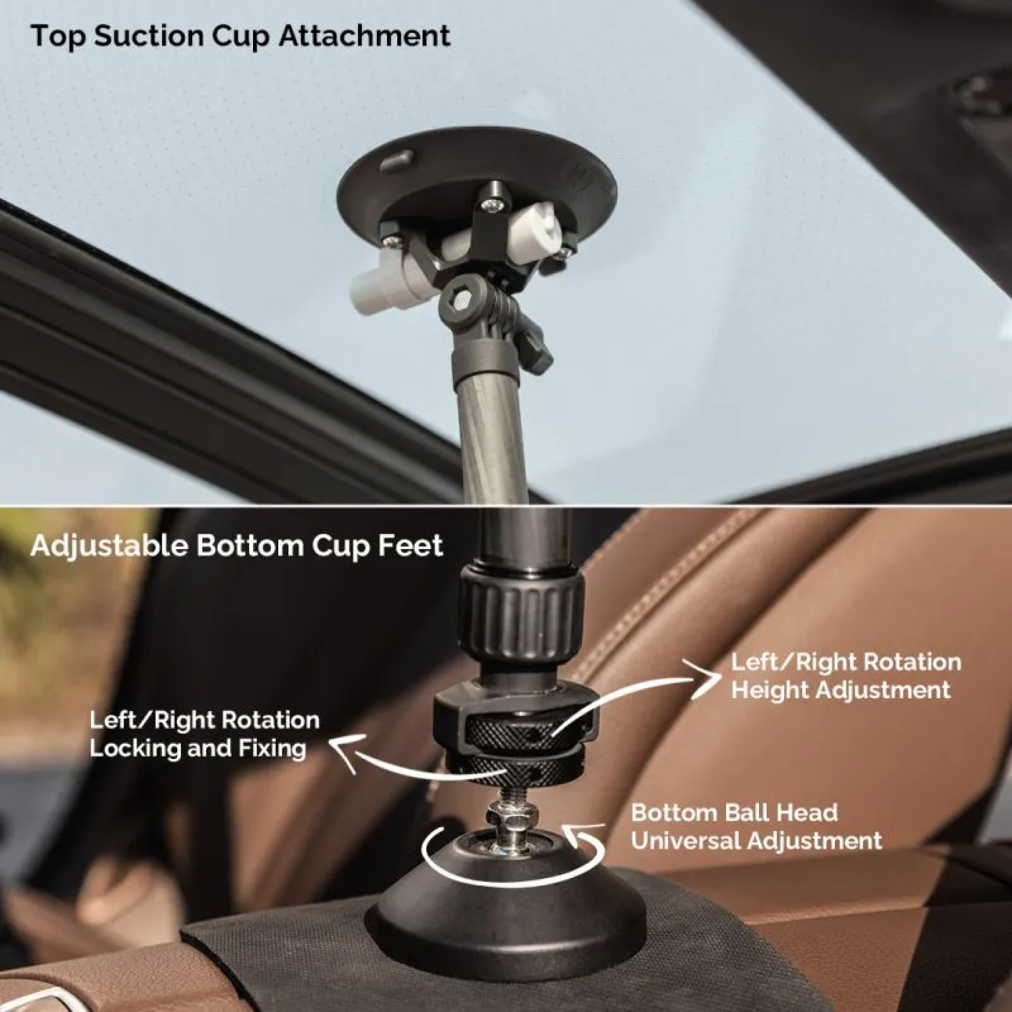 Movmax Regulowany Teleskopowy Drążek (75–125 cm / 2.5–4 ft) - obrazek 3