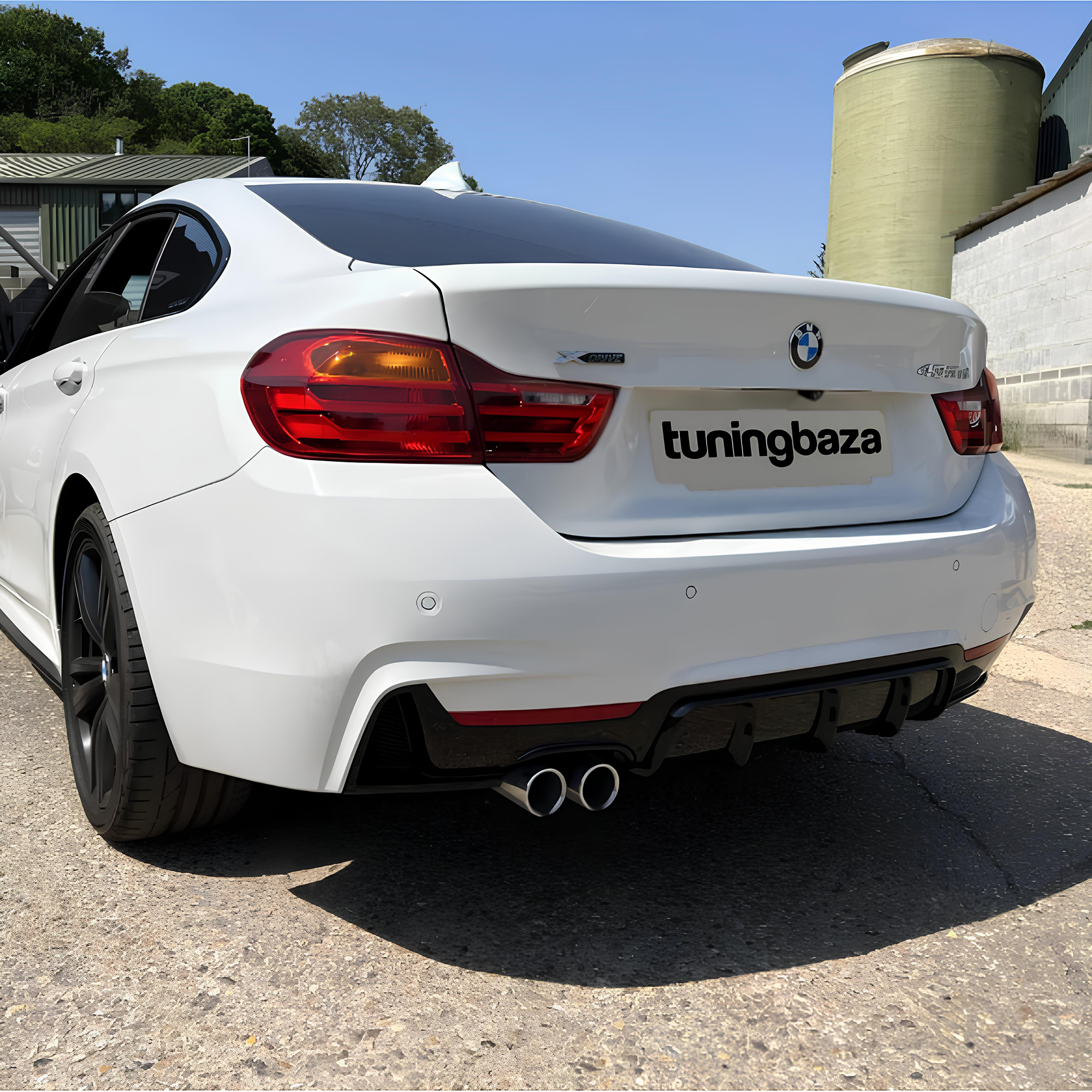 Dyfuzor Tylny BMW F32 / F33 / F36 M-Performance Czarny Połysk (2013–2020) 00-- - obrazek 3