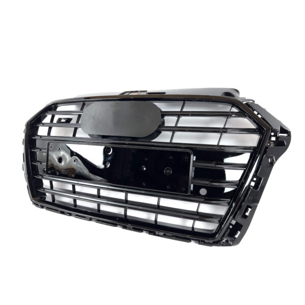 Grill Atrapa Audi A3 8V LCI S3 Style Czarny Połysk 16-20 - obrazek 3