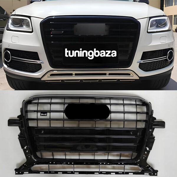Atrapa Grill AUDI Q5 8R (2012–2016) LCI SQ5 Style Czarny połysk