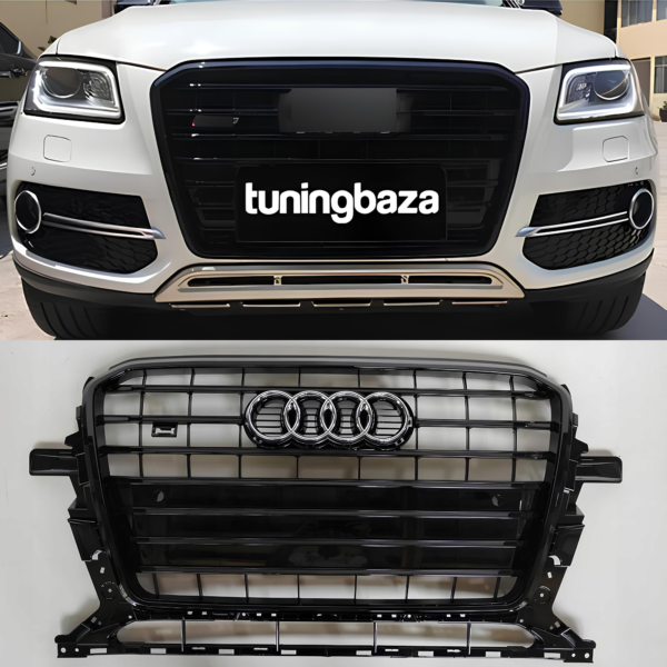 Atrapa Grill AUDI Q5 8R (2012–2016) LCI SQ5 Style Czarny połysk