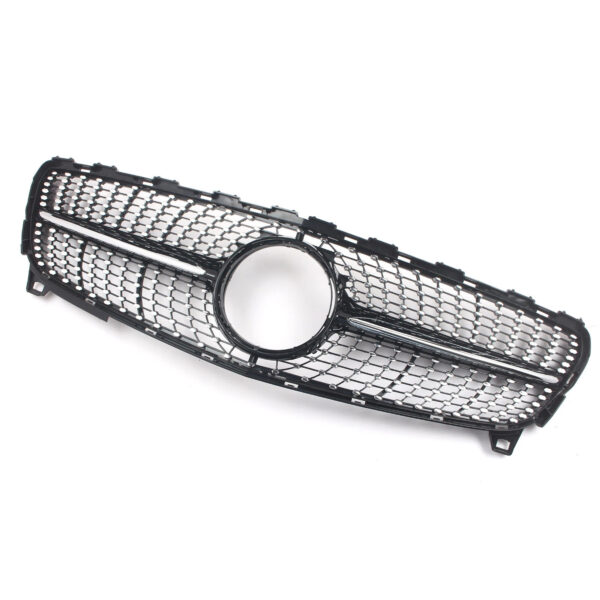 Atrapa grill DIAMOND STYLE Mercedes A-Class W176 Czarny połysk + Chrom 2016–2018 (POLIFT) - obrazek 4