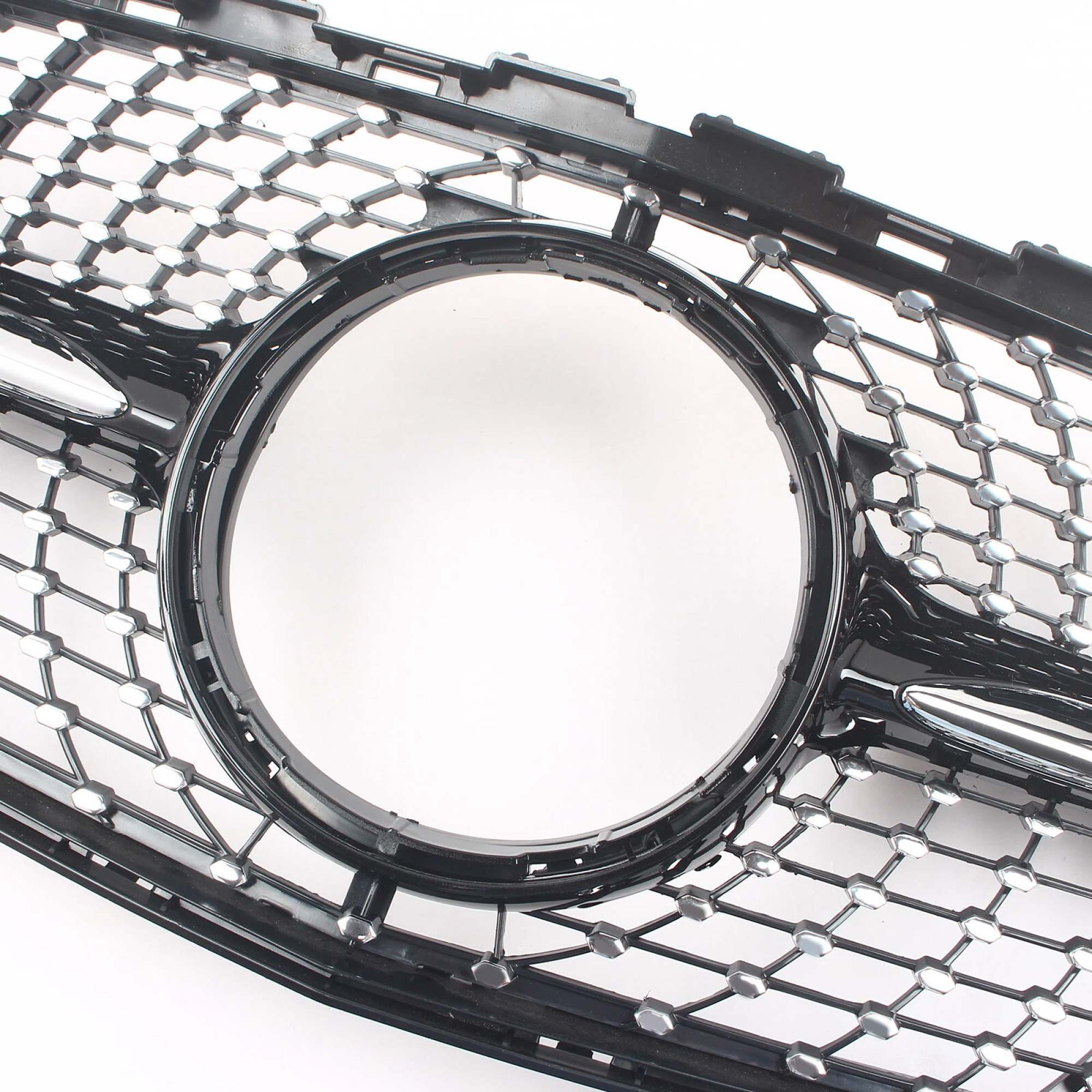 Atrapa grill DIAMOND STYLE Mercedes A-Class W176 Czarny połysk + Chrom 2016–2018 (POLIFT) - obrazek 5