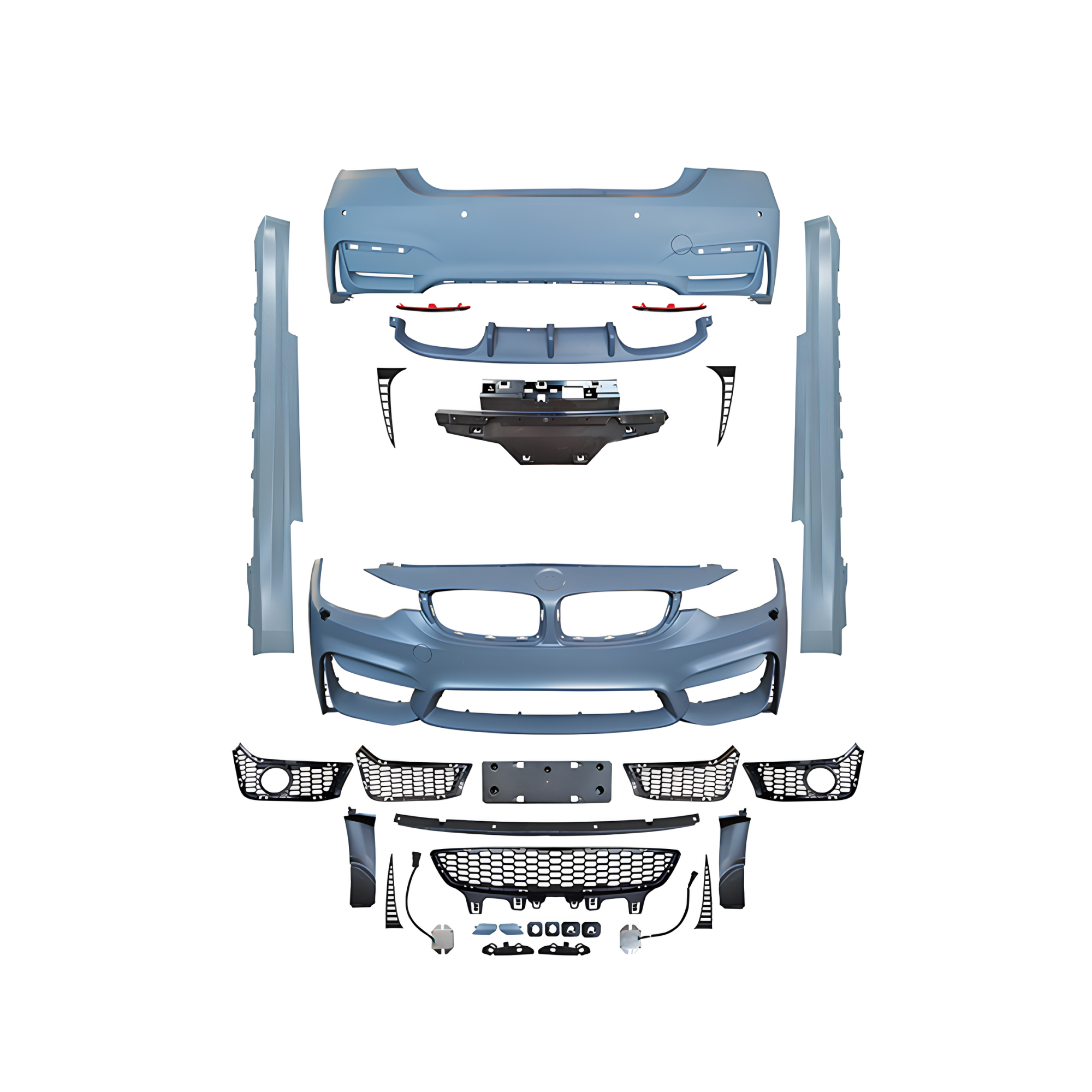 Bodykit BMW F32 / F33 (2-door) M4 Style – Zderzaki + Progi - obrazek 2