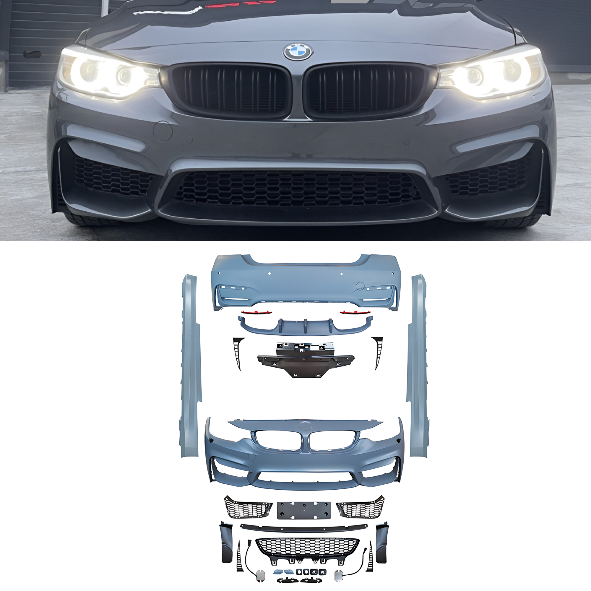 Bodykit BMW F32 / F33 (2-door) M4 Style – Zderzaki + Progi - obrazek 1