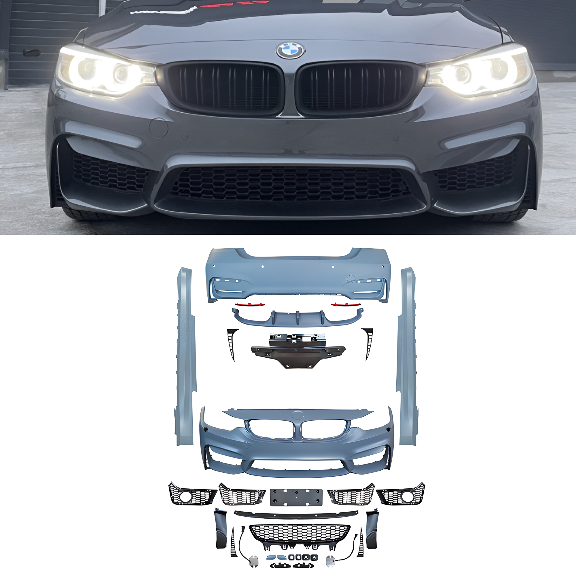Bodykit BMW F32 / F33 (2-door) M4 Style – Zderzaki + Progi - obrazek 1