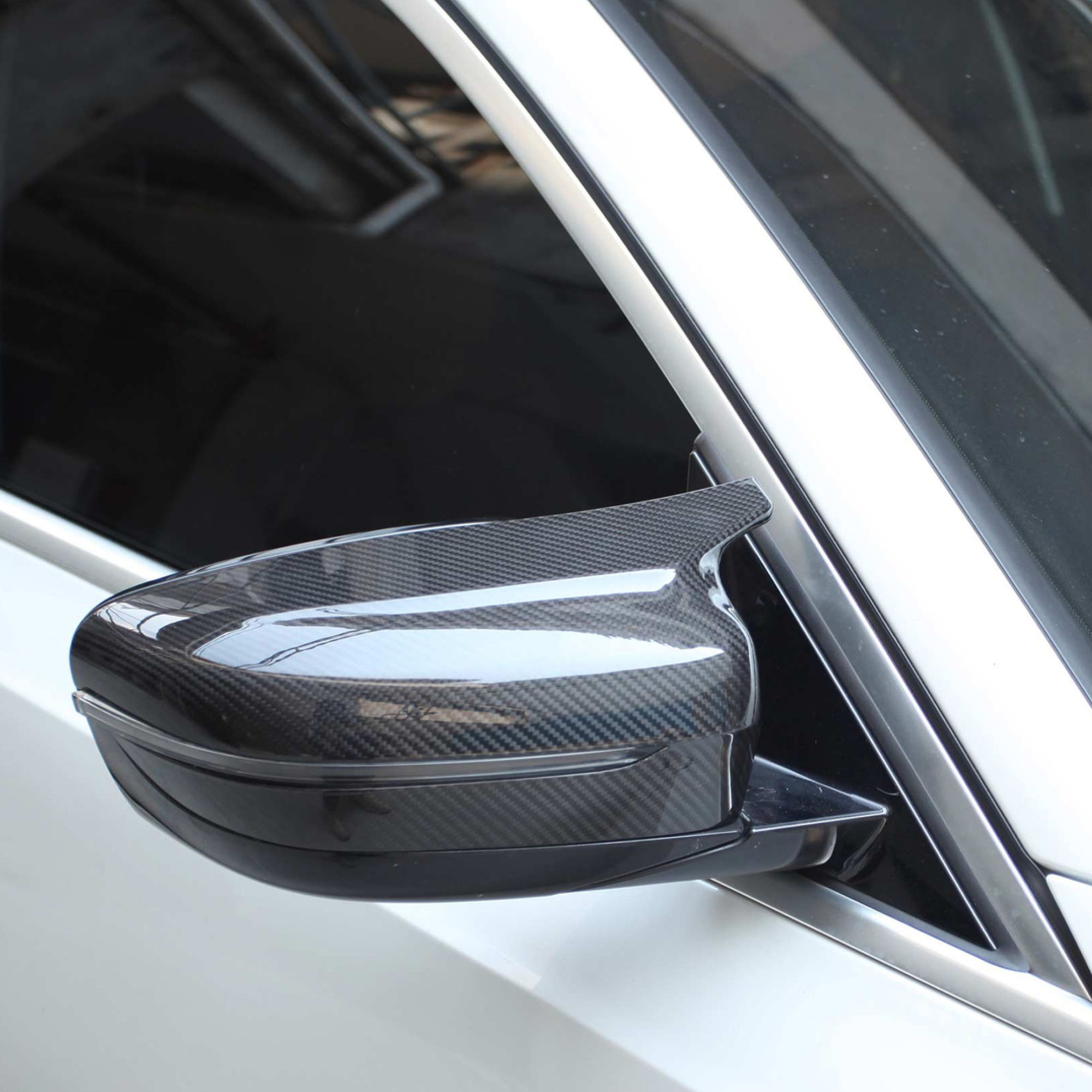 Karbonowe Nakładki Obudowa Lusterek BMW G30 G11 G14 G15 G16 M4 Style - obrazek 3