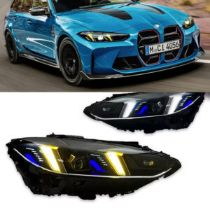 Lampy przednie LED do BMW G22 / G26 / M3 / M4 G80 / G82 / G83– Snake Eyes Y+W DRL Laser