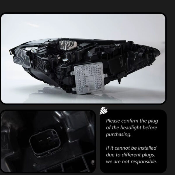 Lampy przednie LED do BMW G22 / G26 / M3 / M4 G80 / G82 – Snake Eyes Y+W DRL do LED - obrazek 6