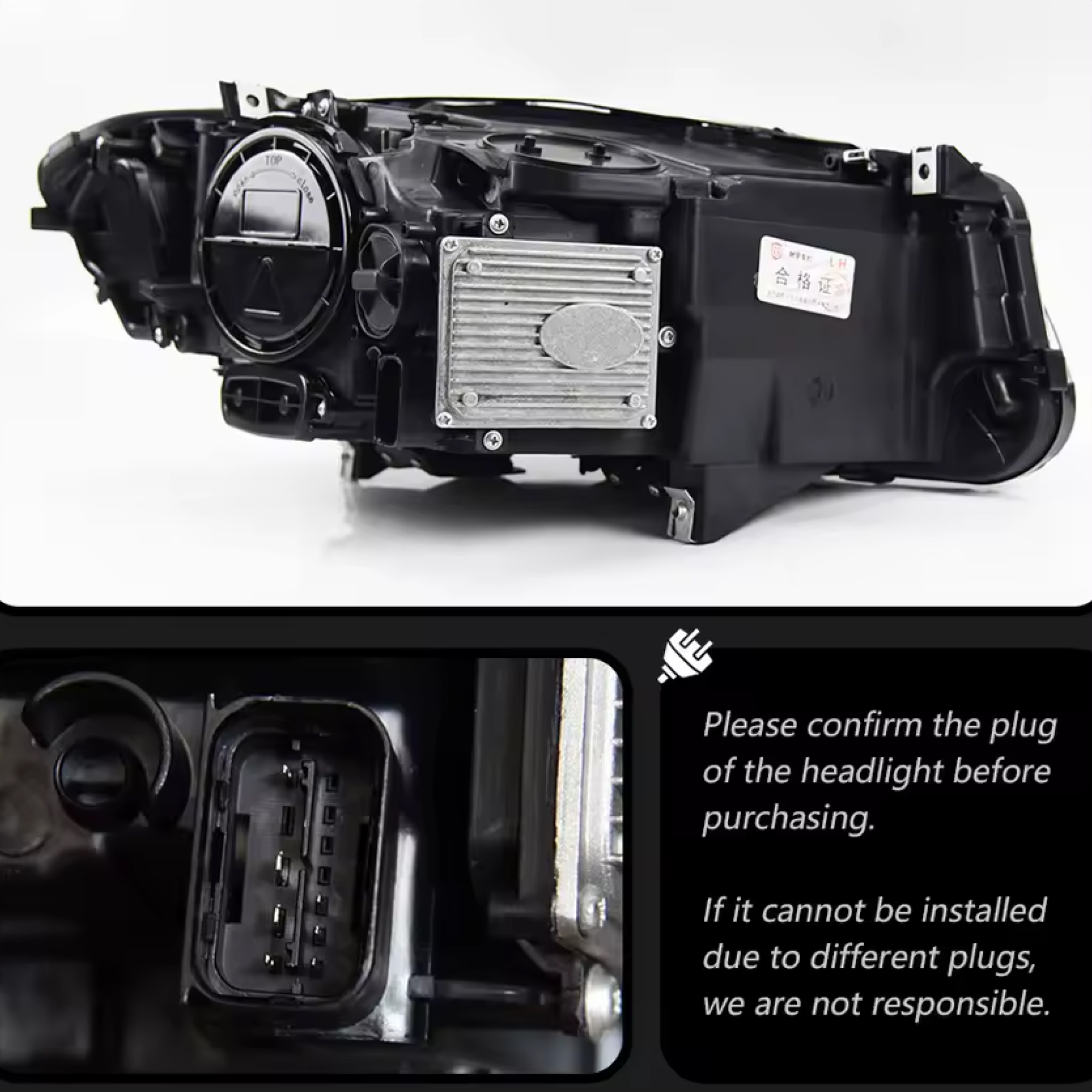 Lampy przednie LED do BMW F10 – styl LCI (2010–2017) - obrazek 3