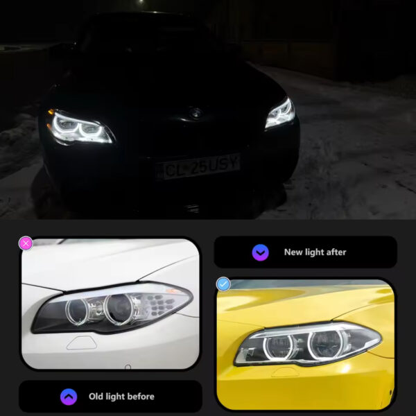 Lampy przednie LED do BMW F10 – styl LCI (2010–2017) - obrazek 6