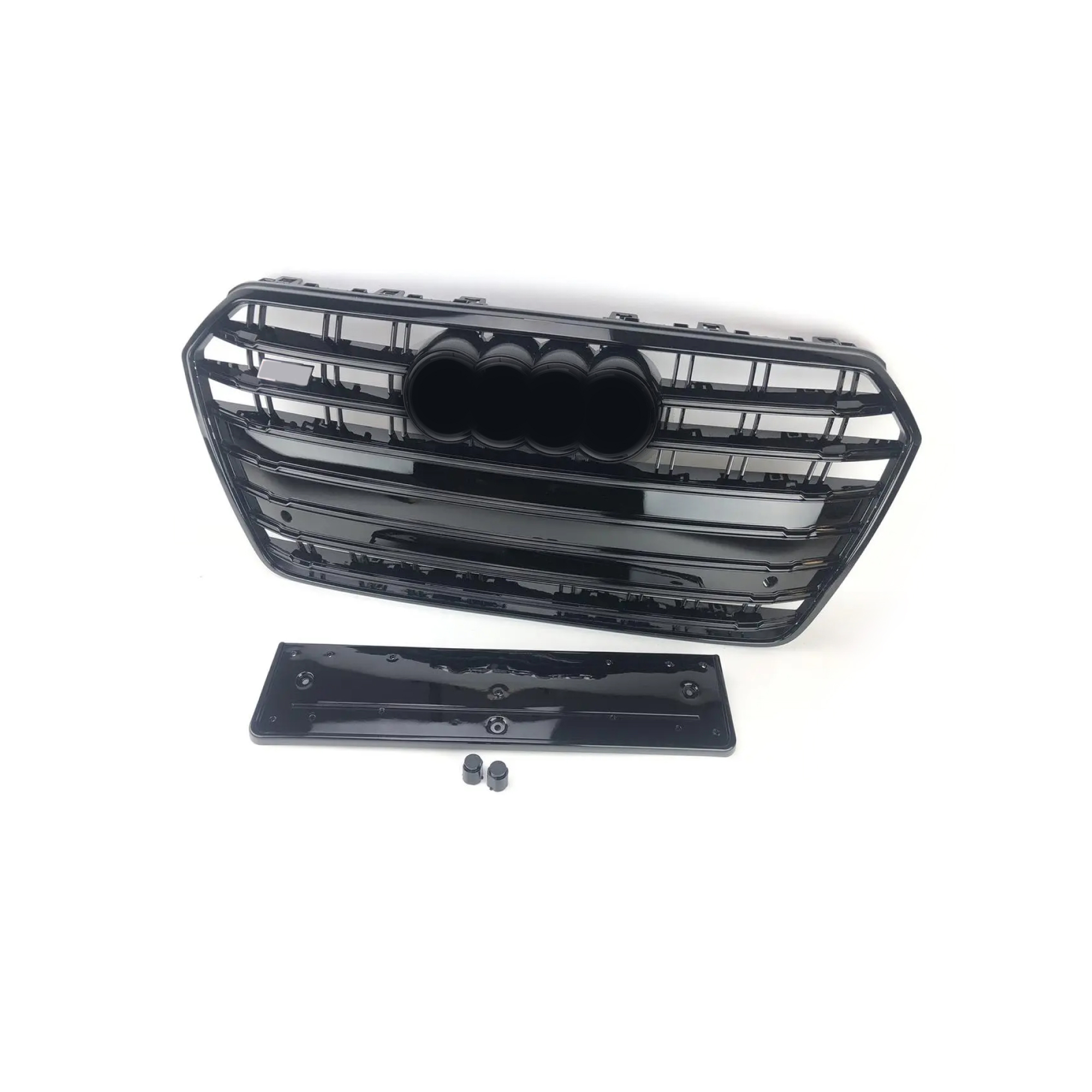 Atrapa grill AUDI A7 (2016–2018) LCI S7 Style Czarny połysk Shadowline - obrazek 1
