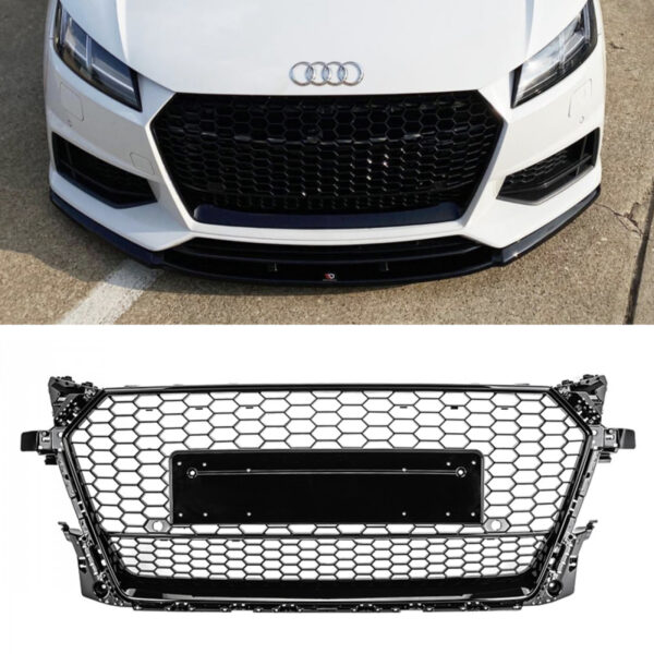 Atrapa grill AUDI TT MK3 8S (2014–2016) TTRS Style Czarny Połysk | 1:1 zamiennik