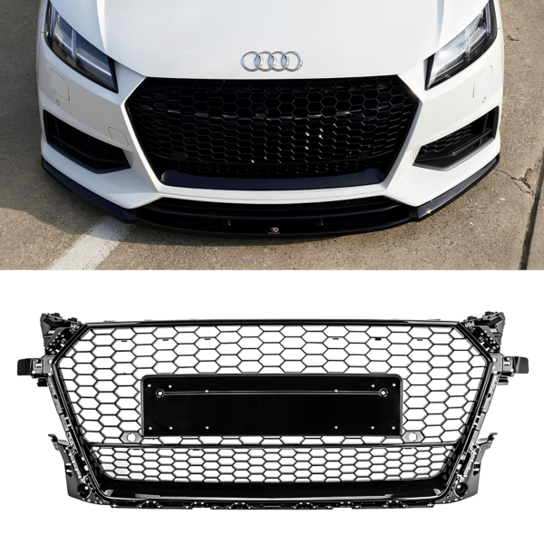 Atrapa grill AUDI TT MK3 8S (2014–2016) TTRS Style Czarny Połysk | 1:1 zamiennik