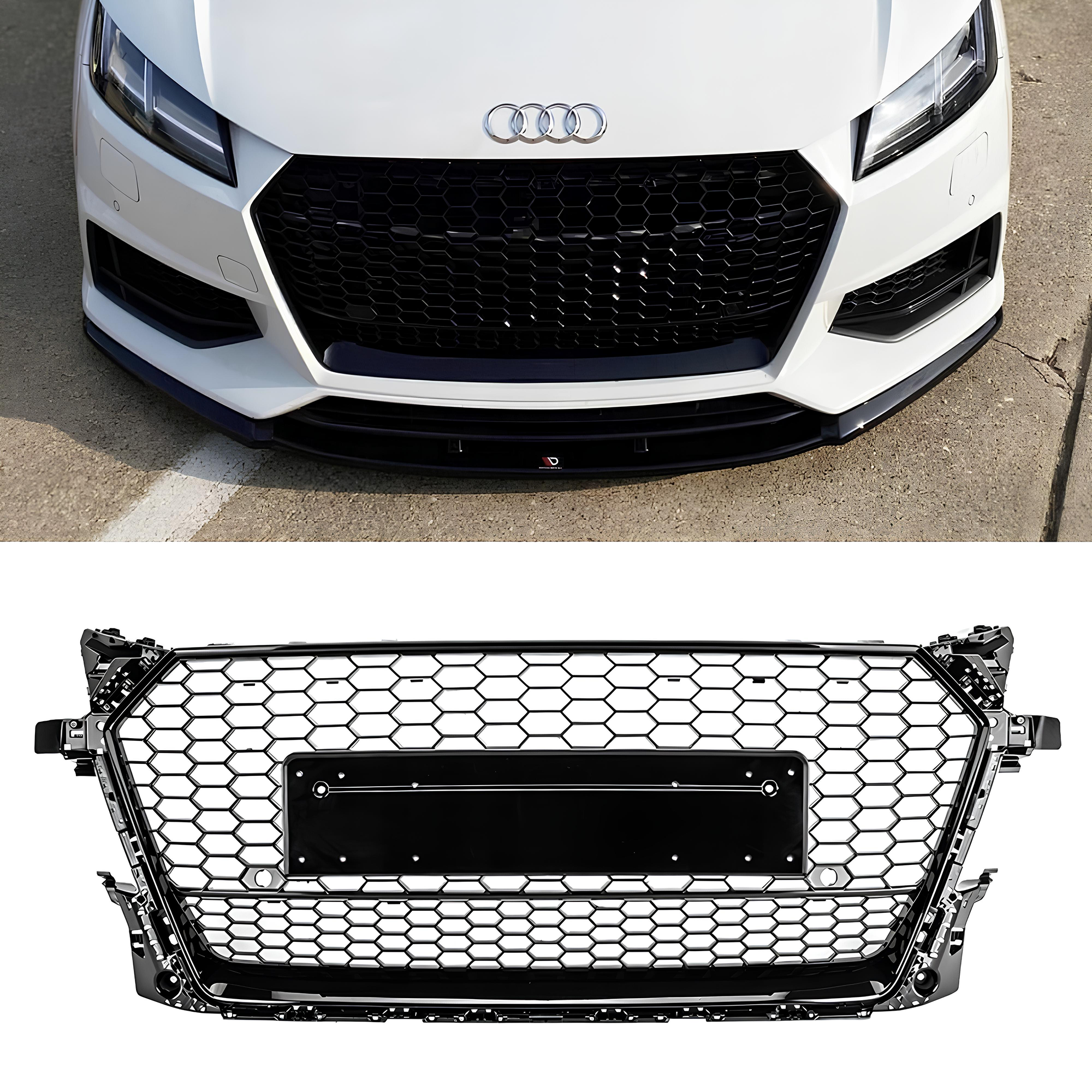 Atrapa grill AUDI TT MK3 8S (2014–2016) TTRS Style Czarny Połysk | 1:1 zamiennik - obrazek 1