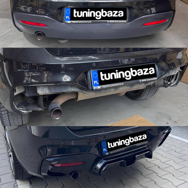 Dyfuzor Tylny BMW F20 LCI CS Style Czarny Połysk (2015–2019) 00-- - obrazek 5