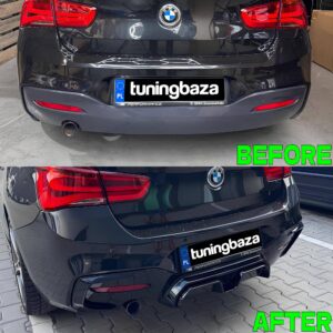 Dyfuzor Tylny BMW F20 LCI CS Style Czarny Połysk (2015–2019) 00-- - obrazek 2