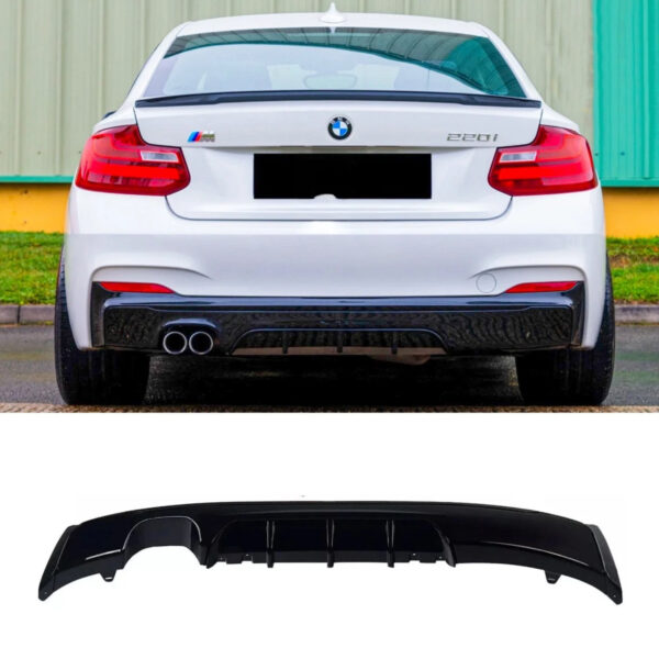 Dyfuzor Tylny BMW F22/F23 M-Performance Czarny Połysk (2014–2021) 00-- - obrazek 2